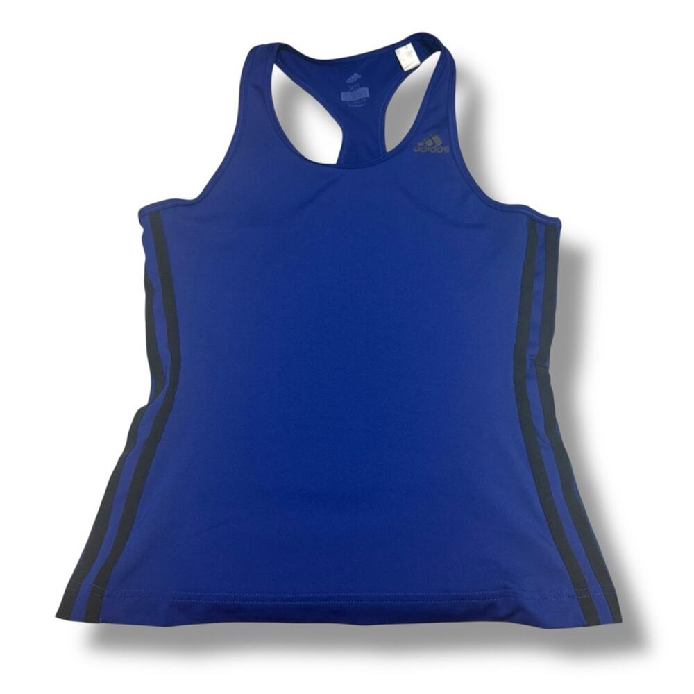 Adidas Royal Blue Athletic Tank with Black Accents XS Climalite